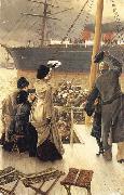 James Tissot Good-bye-On the Mersey painting